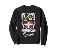 Dominican Queen Wife Girlfriend Dominican Republic Flag Sudadera