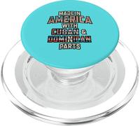 Dominicana Y Cubana Made In America Mix DNA Heritage Vintage PopSockets PopGrip para MagSafe