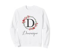 Dominique Nombre Flores Nombre Personalizado Dominique Sudadera
