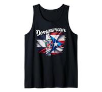 Dominirican DR Dominican Republic Puerto Rico PR Flag Pride Camiseta sin Mangas