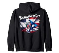 Dominirican DR Dominican Republic Puerto Rico PR Flag Pride Sudadera con Capucha