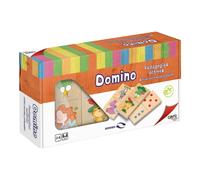 Cayro - Dominó infantil de madera para niños desde 2 años, piezas con dibujos, juego educativo