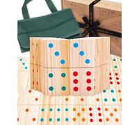 Dominó gigante de madera Jaques of London para niños a partir de 1 año | Juegos gigantes para exterior | Dominó