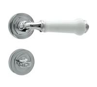 DOMINO LUDWIK-R M6/WHITE - Picaporte para puerta de baño