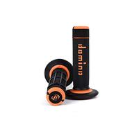 Domino Revestimientos A020 Bicolor MX Full Grip Puños negro/naranja Ø22 mm L118 mm cerrados