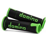 DOMINO Par de manillares de Carreras, Negro/Verde