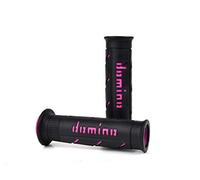 DOMINO Par de puños Negro/Fucsia Soft Road