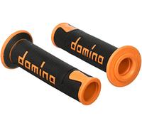 DOMINO Par de puños negro/naranja Racing Road
