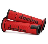 DOMINO Par de puños rojo/negro Racing para bicicleta deportiva, 2 unidades, material Thermoplastischer Gummi