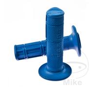 Puño moto DOMINO OFF ROAD AZULES CERRADOS D 22 MM L 118 MM