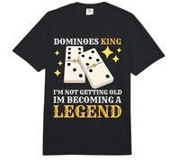 Dominó Rey Domino Jugador Dominó Amante Comfort Colors Adult Heavyweight T-Shirt