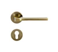 domino Tipo-R M3 - Juego de pomos para puerta de oficina, sótano y puerta interior de aluminio, color bronce