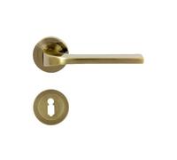 domino Tipo-R M3 - Juego de pomos para puerta de oficina, sótano y puerta interior, herrajes de aluminio