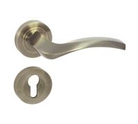 DOMINO Tirador de puerta ENIGMA-R M3, Manija Puerta Interior, Cilindro Perfilado, Juego de Manillas para Puertas de Habitaciones