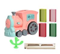 Domino Train Kids, Electric Stacking Toy, 6.1x2.76in Automatic Domino Machine, Safe Educational Design, Colorful and Fun Play for Easter, Thanksgiving, Present Giving