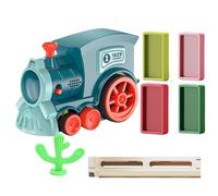 Domino Train Kids, Electric Stacking Toy, 6.1x2.76in Automatic Domino Machine, Safe Educational Design, Colorful and Fun Play for Easter, Thanksgiving, Present Giving