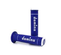 Domino Trials - Puños para manillar de bicicleta, color azul