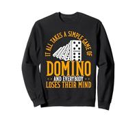 Dominoe Juego Jugador Entusiasta Juego Simple Dominó Sudadera
