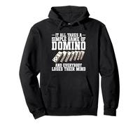 Dominoe Juego Jugador Entusiasta Juego Simple Dominó Sudadera con Capucha