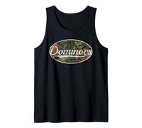 Dominoes Camo Classic Retro Board Game Tiles Design Camiseta sin Mangas