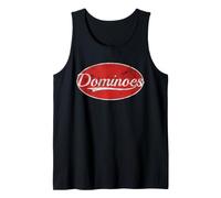 Dominoes Vintage Varsity Classic Board Game Club Camiseta sin Mangas