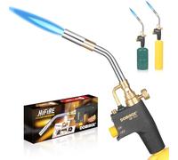 DOMINOX Antorcha de Propano de Alta Intensidad - Cabeza de Antorcha de Gas de Arranque Para Soldadura - Compatible Con Tanque de Propano, MAP y MAP Pro