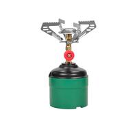 DOMINOX Hornillo de camping, hornillo de gas portátil para exteriores, hornillo de gas para camping, quemador individual adecuado para actividades al aire libre, camping y senderismo