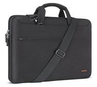 DOMISO 14 Pulgada Impermeable Funda Portatil Bolsa Maletín para portátiles con Asa para 14" Lenovo ThinkPad X1 Carbon/14 ThinkPad P14s T14s L14 Gen 2/HP ProBook 640 645/Dell Latitude 7490,Negro