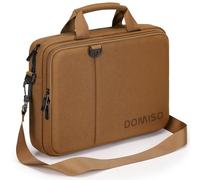 DOMISO 14 Pulgada Maletin Ordenador Portatil Funda Bolsa portatil Impermeable para 14" MacBook Pro/HP Stream 14 Chromebook 14/14" ThinkPad P14s T14s L14 Gen 2/ASUS ZenBook,Marrón