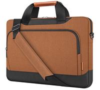 DOMISO 17-17,3 Pulgadas Funda para portátil Bolsa bandolera de gran capacidad compatible con Dell XPS/Inspiron 17 / HP Gaming Pavilion 17 / Chromebook 317,Marrón