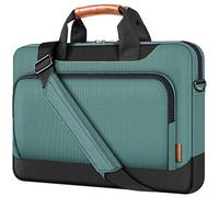 DOMISO 17-17,3 Pulgadas Funda para portátil Bolsa bandolera de gran capacidad compatible con Dell XPS/Inspiron 17 / HP Gaming Pavilion 17 / Chromebook 317,Verde