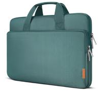 DOMISO 17,3 Pulgada Funda Ordenador Portátil Impermeable Protectora Bolsa con asa Portátil para Dell Inspiron/MSI GS73VR Stealth Pro/HP Envy 17/LG Gram 17"/ROG Strix GL702VS/Lenovo/ASUS,Verde