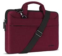 DOMISO 17.3 Pulgada Impermeable Funda Portatil Bolsa Maletín para portátiles con Asa para 17.3" Dell Inspiron/MSI/Lenovo IdeaPad 300 320 321/HP ENVY 17/LG Gram 17"/ASUS ROG STRIX GL702VS,Fucsia