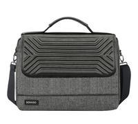 DOMISO 17,3 Pulgadas Impermeable Funda Protectora Bolsa Bandolera Maletin Compatible con Portátil/Tablet/Notebook/Ultrabook/Chromebook/HP Pavilion 17 Envy 17 / Dell Inspiron 17, Negro 1