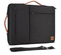 DOMISO 17 pulgadas funda protectora,bolsa de hombro resistente al agua para ordenador portátil compatible con 17.3" Dell Inspiron/MSI GS73VR Stealth Pro/Lenovo IdeaPad 300 320 321/HP ENVY 17,Negro