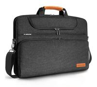Domiso - Bolsa para ordenador de 17 pulgadas, resistente al agua, a prueba de golpes, bolsa de ordenador portátil, para 17-17.3", Dell/Lenovo/Acer/HP/MSI/ASUS, color negro