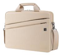 DOMISO Bolso Bandolera para Portátil de 15-15,6 Pulgadas Maletin Portatil Funda Ordenador Compatible con Lenovo IdeaPad, Dell Inspiron, ASUS VivoBook, Acer Aspire, HP Pavilion, Beige