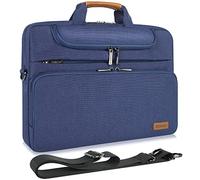 DOMISO Funda Bandolera para Tableta y Portátil Pequeño 10-10.5 Pulgadas | Resistente al Agua | Bolso Compatible con iPad Pro 9.7", Samsung Galaxy Tab, Lenovo Tab, Acer, HP | Azul