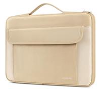 DOMISO Funda impermeable para portátil de 15,6 a 15,6 pulgadas, para IdeaPad ThinkPad/HP Spectre x360 Pavilion 15 Envy 15/Dell XPS 15/Asus, beige