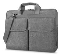 DOMISO Funda Multifuncional para Portátil de 17 Pulgadas con Correa de Hombro Desmontable Compatible con HP Pavilion 17 (17.3"), DELL Precision 7710, Lenovo y ASUS, Color Gris