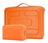 DOMISO Funda para ordinador Resistente a los Golpes de 14 Pulgadas con Funda Protectora con asa Compatible con ThinkPad A485/HP ProBook 640 G4/645 G4/14 ThinkPad P14s T14s L14 Gen 2,Naranja