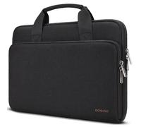 DOMISO Funda para Portatil Ordenador 14 Pulgadas,MacBook Air 15 M4 M3 M2 2025/MacBook Pro,Bolsa para 14-15 Pulgadas Lenovo,HP,DELL,ASUS Chromebook,Laptop PC Case Sleeve con Asa,Negro
