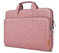 DOMISO Funda para Portatil Ordenador 14 Pulgadas,MacBook Air 15 M4 M3 M2 2025/MacBook Pro,Bolsa para 14-15 Pulgadas Lenovo,HP,Dell,Asus Chromebook,Laptop PC Case Sleeve Con Asa,Rosado