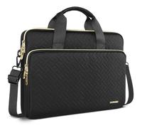 DOMISO Funda para Portatil Ordenador 14 Pulgadas,MacBook Air 15 M4 M3 M2 2025/MacBook Pro,Bolsa para 14-15 Pulgadas Lenovo,HP,Dell,Asus Chromebook,Laptop PC Case Sleeve Con Tirantes,Negro
