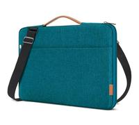 DOMISO Funda para Portatil Ordenador 14 Pulgadas,MacBook Air 15 M4 M3 M2 2025/MacBook Pro,Bolsa para 14-15 Pulgadas Lenovo,HP,DELL,ASUS Chromebook,Laptop PC Case Sleeve con Tirantes,Verde Azulado