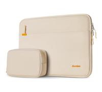 DOMISO Funda para Portatil Ordenador 15.6 Pulgadas,Mac Book Pro M4 M3 M2 2025/Pro MAX,Protección Bolsa para 15-16 Pulgadas Lenovo,DELL,HP,ASUS Chromebook,Laptop PC Case Sleeve,Beige