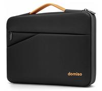 DOMISO Funda para Portatil Ordenador 15.6 Pulgadas,Mac Book Pro M4 M3 M2 2025/Pro MAX,Protección Bolsa para 15-16 Pulgadas Lenovo,HP,DELL,ASUS Chromebook,Laptop PC Case Sleeve,Negro