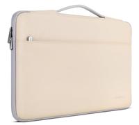 DOMISO Funda para Portatil Ordenador 15.6 Pulgadas,MacBook Pro M4 M3 M2 2025/Pro MAX,Protección Bolsa para 15-16 Pulgadas Lenovo,HP,DELL,ASUS Chromebook,Laptop PC Case Sleeve con Asa,Beige
