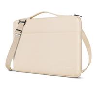 DOMISO Funda para Portatil Ordenador 15.6 Pulgadas,MacBook Pro M4 M3 M2 2025/Pro MAX,Protección Bolsa para 15-16 Pulgadas Lenovo,HP,DELL,ASUS Chromebook,Laptop PC Case Sleeve,con Tirantes，Beige