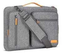 DOMISO Funda para Portatil Ordenador 15.6 Pulgadas,MacBook Pro M4 M3 M2 2025/Pro Max,Protección Bolsa para 15-16 Pulgadas Lenovo,HP,Dell,Asus Chromebook,Laptop PC Case Sleeve,con Tirantes，Gris